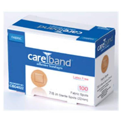 National Distribution & Contra Bandage Spot Fabric Careband 7/8" Flexible Flesh LF 100/Bx, 12 BX/CA - ASO CBD4022