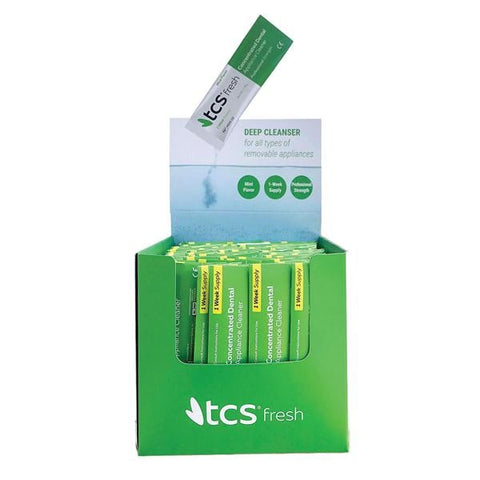 Thermoplastic Comfort System Concentrated Dental Appliance Cleaner Pro TCS Fresh Smpl Pk Mnt 75/Bx - 4505FR-SMP