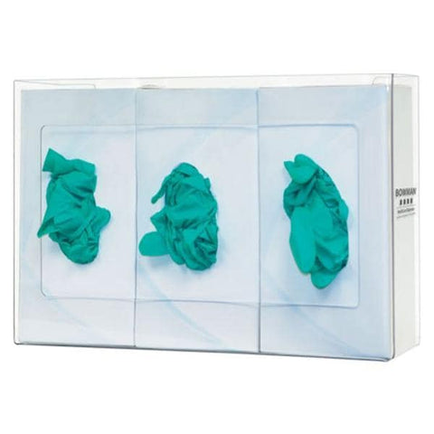 Bowman Medical Products Glove Dispenser PETG Plastic Triple Clear Each - GP-015