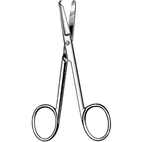 Sklar Instruments Scissors Stitch Spencer (Littauer) Surgi-OR 4-1/2" Bl/Bl Smooth Straight SS Each - 95-352