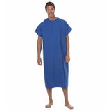 Fashion Seal Gown Patient Polyester / Cotton Sheeting One Size Unisex Blueberry Adult Each - 630