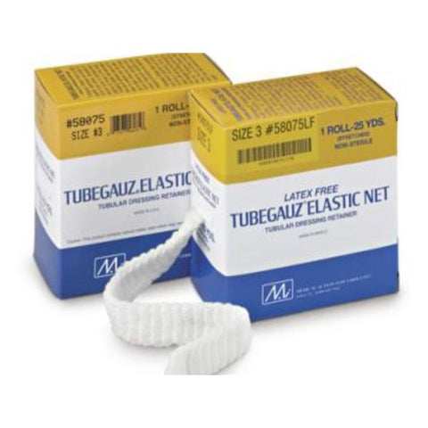 Medical Action Industries Bandage Tubegauz 2.63"x25yd Gauze Elastic Net Size 8 White 1roll/Bx - 58080
