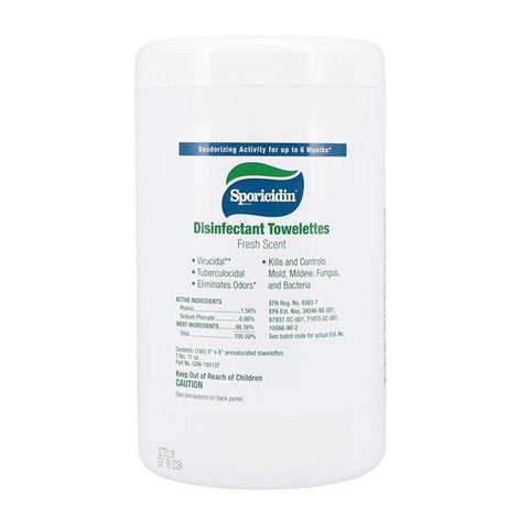 Contec Inc/Sporicidin Int Towel Disinfectant Sporicidin 180/Cn, 12 CN/CA - CAN-18012F