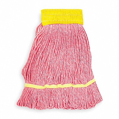 Clamp Quick Change Side-Gate Rayon String Wet Mop Head Red