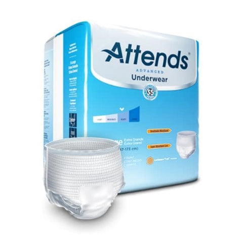 Attends Healthcare Products Underwear Attends Adult Unisex XL 58-68" Super Plus White 4x14/Ca - APP0740