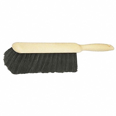13-1/4 L Horsehair Tampico Short Handle Bench Brush Wood