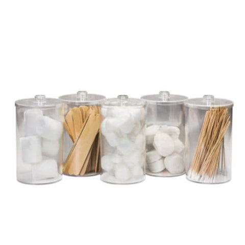 Clinton Industries, Inc. Jar Sundry 4-3/8x6-1/2" Clear Plastic 5/Pk - T-79