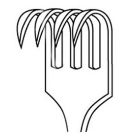 Miltex Retractor Volkman 8" Curved Rigid/Sharp 4 Prong Stainless Steel Each - Integra Miltex - 11-534