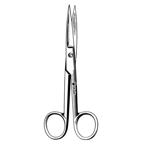 Sklar Instruments Scissors Operating 6-1/2" Sharp/Sharp Smooth Straight Stainless Steel Each - 13-1065
