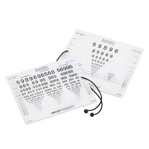 Good Card Near Point Acuity Test 16" Testing Distance 8x10" Each - Lite Co - 270900