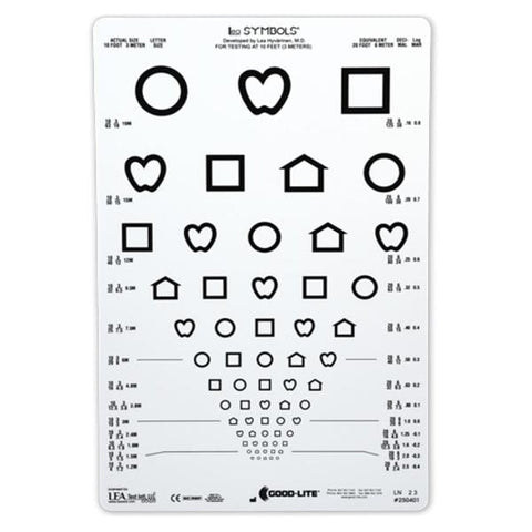 Good Chart Illiterate Vision Testing 10' Testing Distance Eachch - Lite Co - 250401