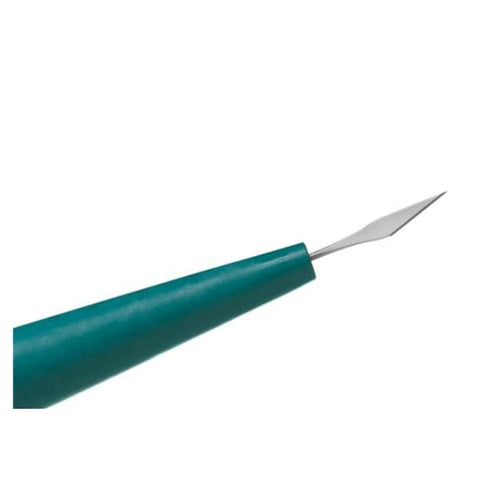 Beaver Knife Surgical Optimum Straight Edge Angled 15 Degrees Sterile Disposable 10/BX - Visitec Int - 374891