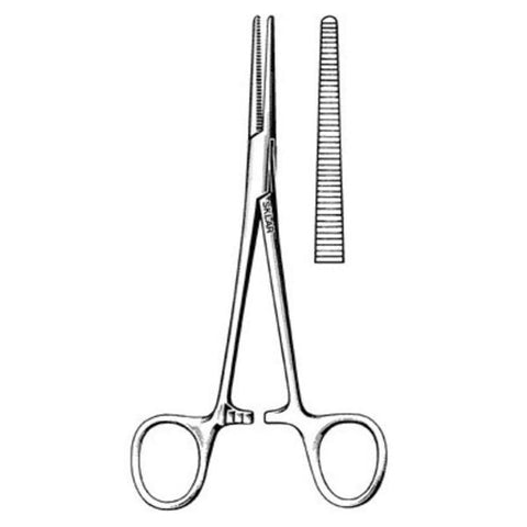 Sklar Instruments Forcep Crile 6-1/4" Serrated Straight Stainless Steel Each - 17-3062