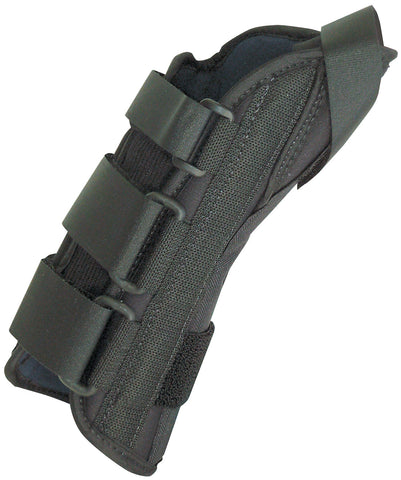 8" soft wrist splint left, large 7-9" with abducted thumb