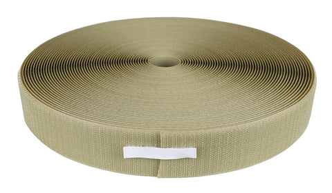 1-1/2" hook material, 25 yard dispenser box, tan