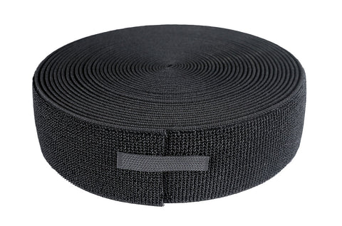 2" elastic loop material, 10 yard, black