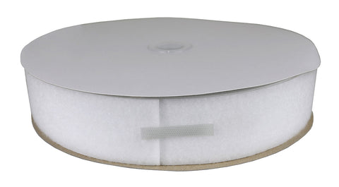 2" loop material, 25 yard, white