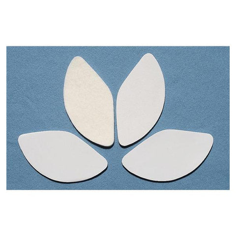 Aetna Felt Corporation Pad Orthopedic Arch Felt 1/4" Thick Adhesive White Size Large 100/Pk - 25319