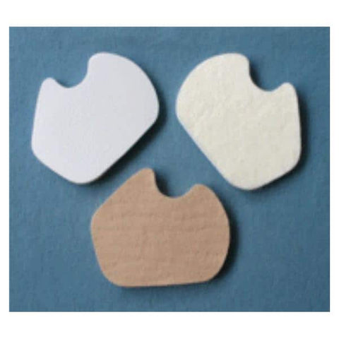 Aetna Felt Corporation Pad Orthopedic Dancer Mtrsl Felt 3.25x3" 1/4" Thick Adhesive White Right 100/PK - 30319R