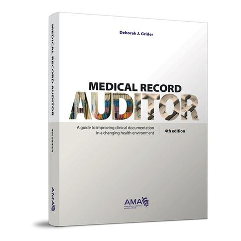American Medical Association Book Educational Medical Record Auditor 4th Edition Each - OP301014