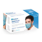 Medicom Mask Safe+Mask TailorMade ASTM Level 3 Blue 50/Bx, 10 BX/CA - 2072