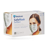 Medicom Mask Safe+Mask Sofskin ASTM Level 1 White 50/Bx, 10 BX/CA - 2080