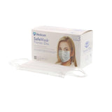 Medicom Mask Procedure Safe+Mask Premier Elite ASTM Level 3 Flat Pleated White Sz 50/Bx, 10 BX/CA - 2047