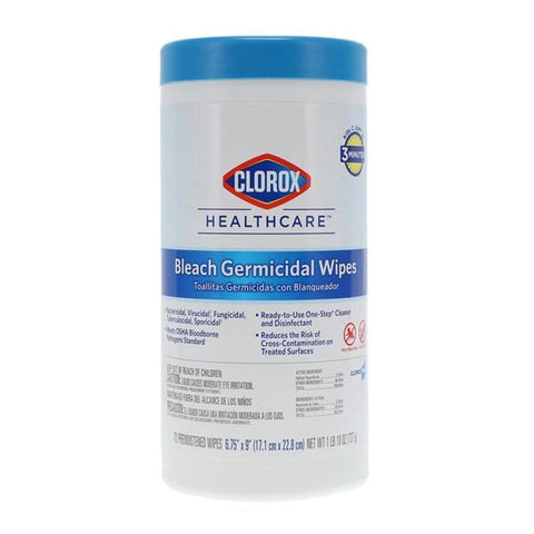 The Clorox Sales Company Wipes Surface Disinfectant Clorox Healthcare Canister 70/Cn, 6 CN/CA - HCH 35309