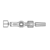 Smiths Medical ASD, Inc Stopcock 1-Way Medex Non-Vented Blue Cap Swivel Male Luer Lock 50/Ca - MX506-1L