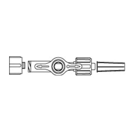 Smiths Medical ASD, Inc Stopcock 1-Way Medex Non-Vented Blue Cap Swivel Male Luer Lock 50/Ca - MX506-1L