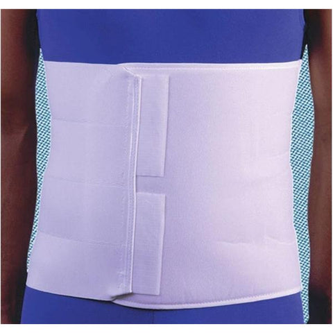 Frank Stubbs Co Inc Binder Compression Deluxe Adult Abdominal Elastic 4Pnl White Size 12" X-Large Each - 1084XL