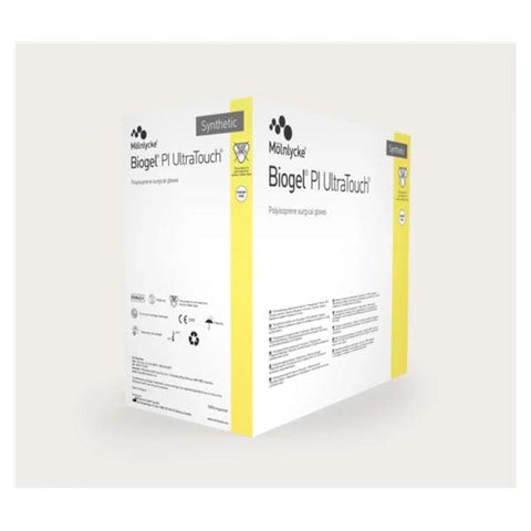 Molnlycke Healthcare Gloves Surgical Biogel PI UltraTouch PF Polyisoprene LF 8.5 Strl Straw 50Pr/Bx, 4 BX/CA - 41185