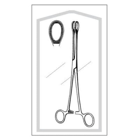 Sklar Instruments Forcep Sponge Foerster Econo 9-1/2" Fen Tp Serrated Straight SS Disp 25/Ca - 96-2533