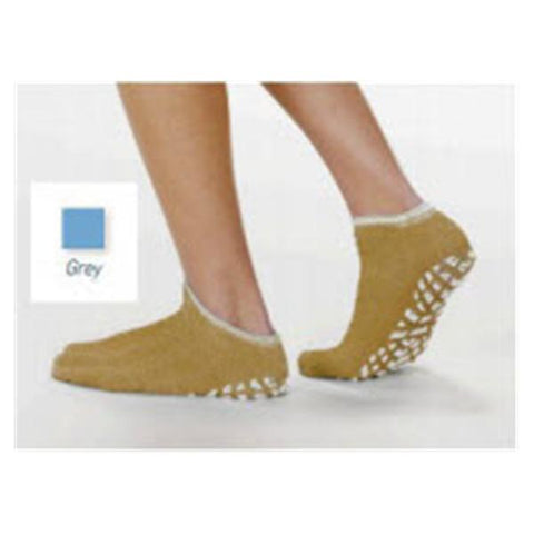 Alba Slippers Patient Terry Treads Terrycloth Grey X-Large 48Pr/Ca - Waldensian, Inc - 46011-XLG