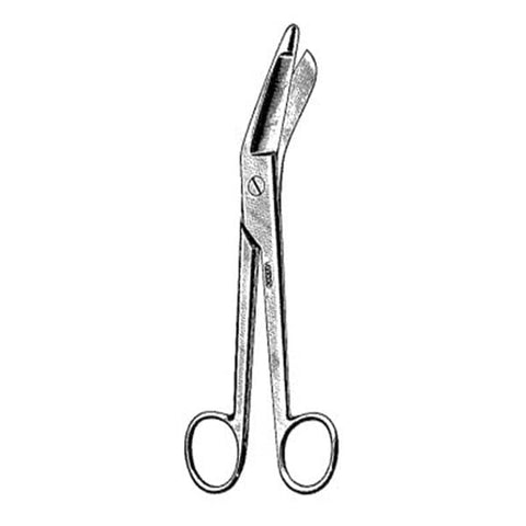 Miltex Scissors Bandage Lister 7-1/4" Angled Stainless Steel Disposable 12/Pk - Integra Miltex - EG5-506SS