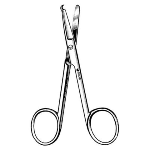 Sklar Instruments Scissors Stitch Spencer (Littauer) 3-1/2" Blunt/Blunt Smooth Straight SS Each - 22-2834