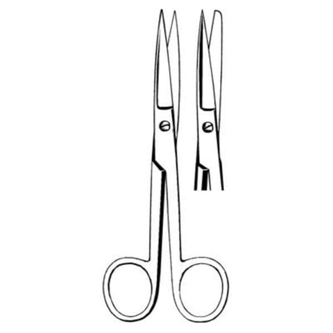 Sklar Instruments Scissors Operating Merit 4-1/2" Sharp/Blunt Smooth Straight Stainless Steel Each - 97-263