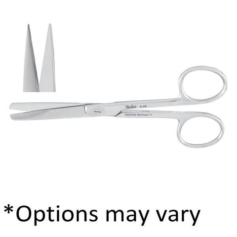 Miltex Scissors Operating 6-1/2" Sharp/Sharp Curved Standard Stainless Steel Each - Integra Miltex - 5-38