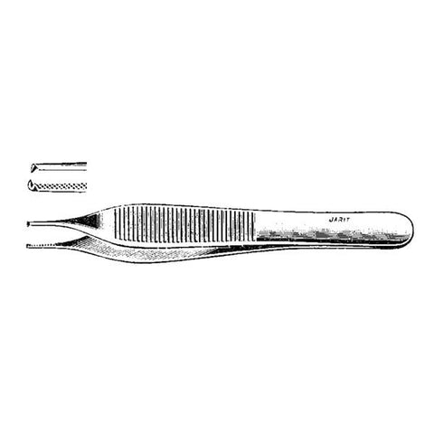 Integra Miltex Inc Forcep Adson 4-3/4" Serrated 1x2 Teeth Each - 130-245