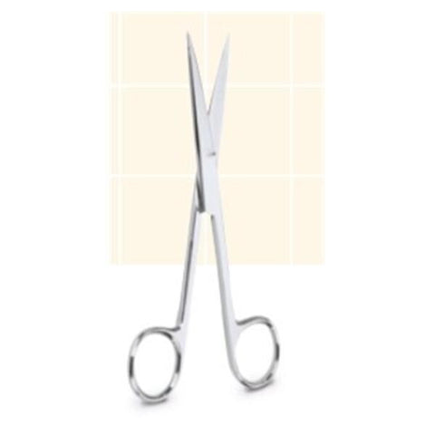 Medical Action Industries Scissors Procedure 5-1/2" Sharp/Blunt Straight Stainless Steel Disposable 20/Bx - 56302