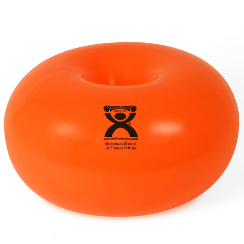 CanDo Donut Ball - Orange - 22" Dia x 12" H (55 cm Dia x 30 cm H)