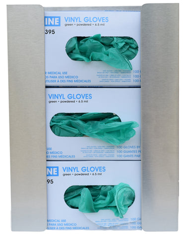 omnimed Triple Stainless Steel Glove Box Holder