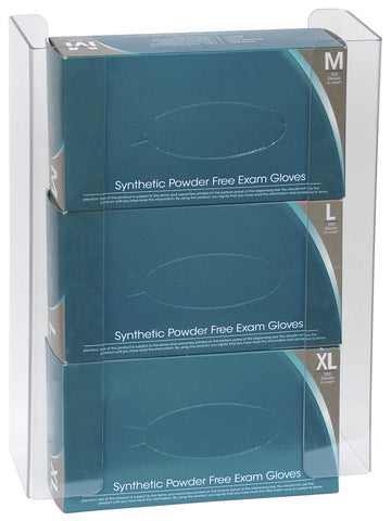 Omnimed Triple Clear PETG Glove Box Holder