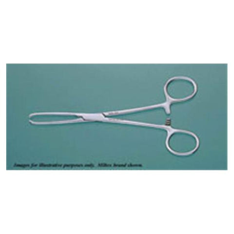 Miltex Forcep Tissue Allis 6" Curved 5x6 Teeth/Angular Jaws Stainless Steel Each - Integra Miltex - 16-22