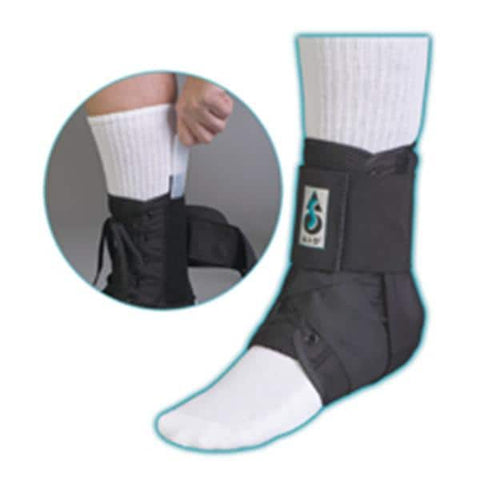 Medical Specialties Brace Stabilizer ASO Ank Ballistic Nylon BLat White Sz XS 10-11" Universal Each - 223181