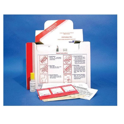 Helena Laboratories ColoScreen FOB Test Kit CLIA Wvd f/ Lb Use W/ Spply 100 Sngl 100/Bx - 5072