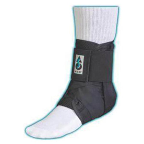 Medical Specialties Brace Stabilizer ASO Ank Ballistic Nylon BLat White Sz XL 14-15" Universal Each - 223186