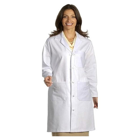 Fashion Seal Lab Coat 100% Sanforized Cotton Heavyweight Twill Unisex White X-Large 39.5" Each - 437-XL