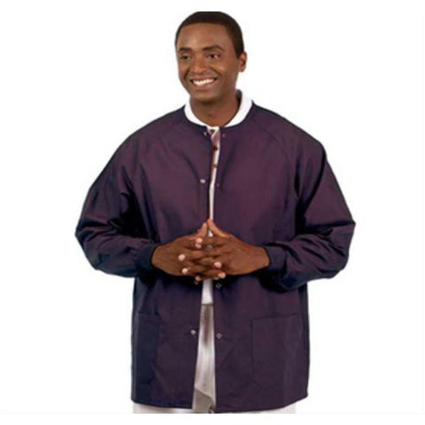 Fashion Seal Jacket Warm-Up Poly/Ctn Fashion Poplin Unsx Egplnt 2XL Each - 7693-2XL