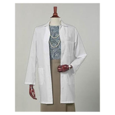 Fashion Seal Lab Coat 65% Polyester / 35% Cotton Womens White 3X Large 34.5 in Each - 436-3XL